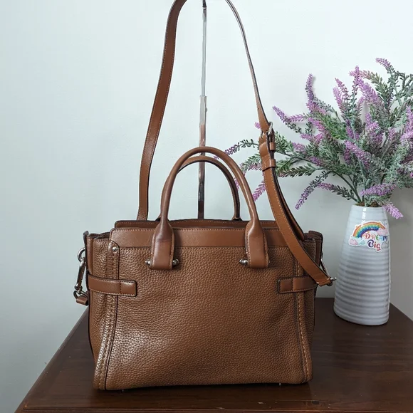 Coach swagger in carmel brown pebble leather - Picture 3 of 8